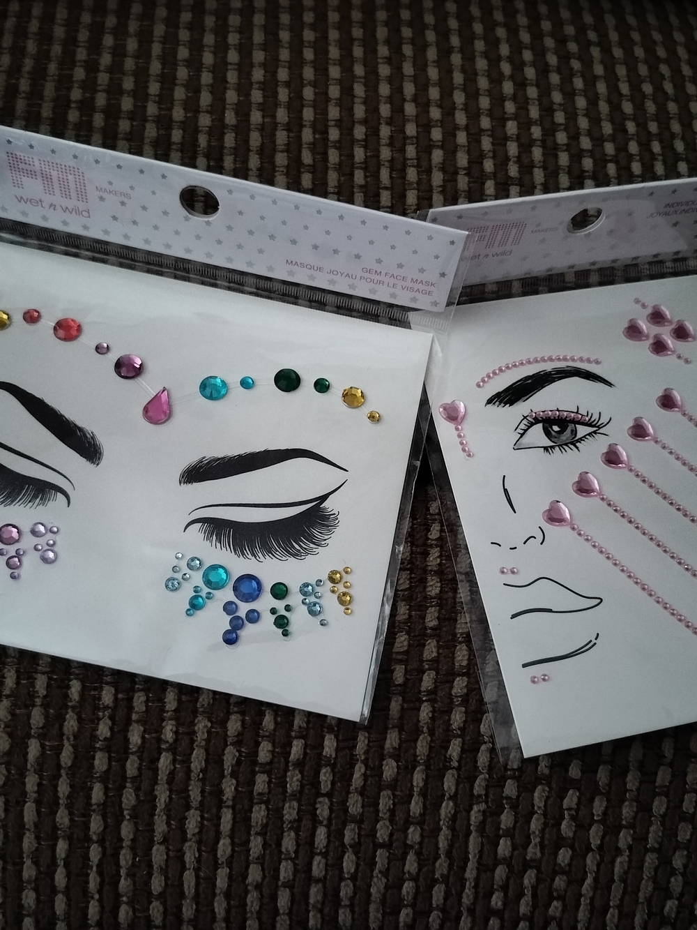 Wet And Wild Face Gem Sticker Pack - Multicolor Gem Accents for Eyes and Face